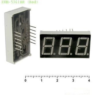 Цифровые светодиодные индикаторы KEM-5361(BR) 