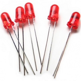 Светодиоды выводные 3 mm red